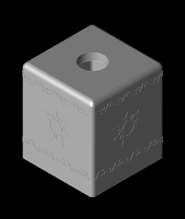 karışık abajur ızgara sonluluğu Fener 3d print model - Mito3D
