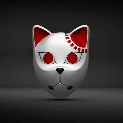 tanjiro máscara demon asesino 3d by chelscct chelseycreatesthings on gracias 3d print model - Mito3D
