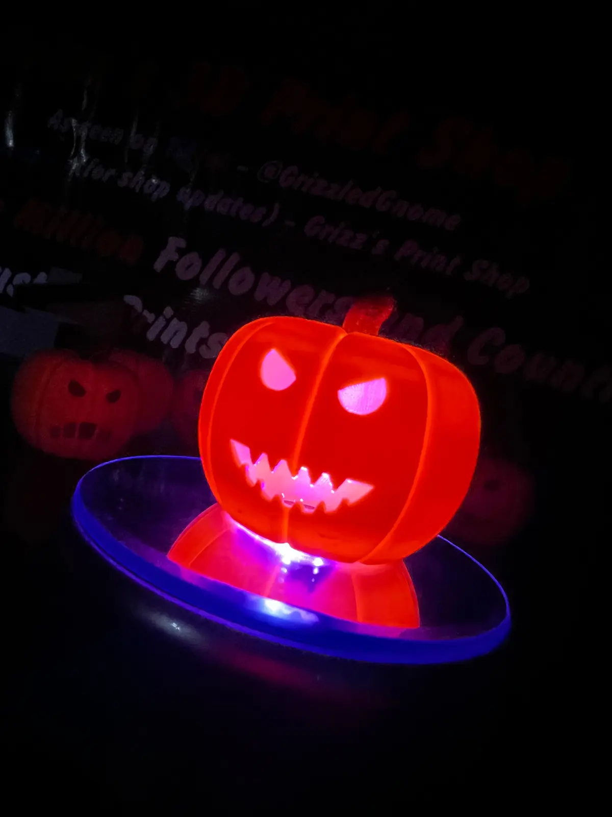 tea light jack o lantern - jagged 3d by grizzledgnome on thangs 3D print model - Mito3D