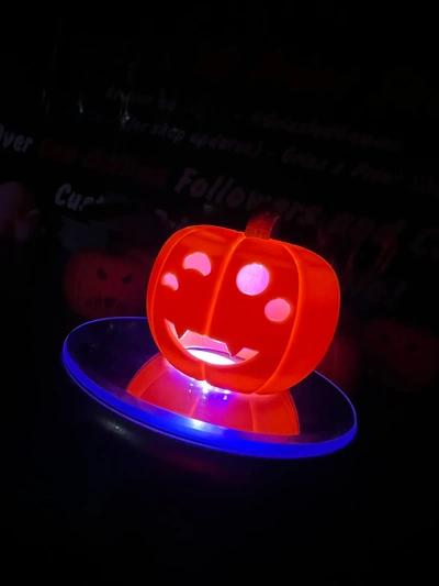 tea light jack o lantern - winking spidey 3d by grizzledgnome on thangs 3d print model - Mito3D
