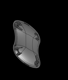 teal shark fin 3d model geekdad thangs 3d print model - Mito3D