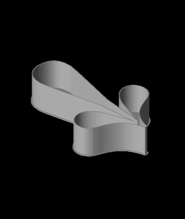 teardrop barbed derecha flecha inestable 3d print model - Mito3D