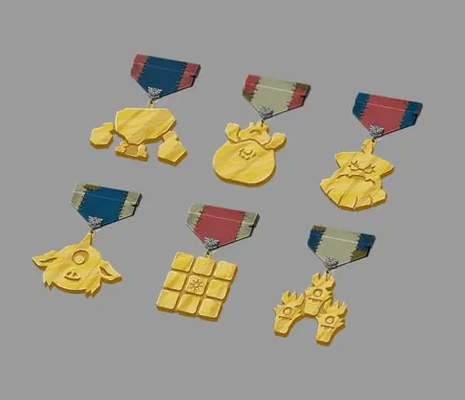 gözyaşları of krallık onur madalyalar 3d by marcachancho3d teşekkürler 3d print model - Mito3D