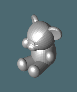 teddy bear - yaliyada 3d print model - Mito3D