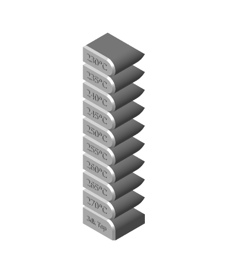temp torre pla abs petg 3D print model - Mito3D