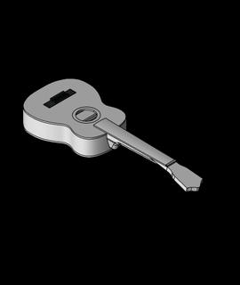 modello ukulele gomanzaza007 3d print model - Mito3D