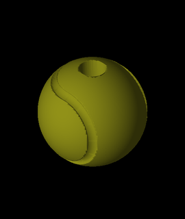 tennis palla passeggio bastone cap Jangy 3d print model - Mito3D