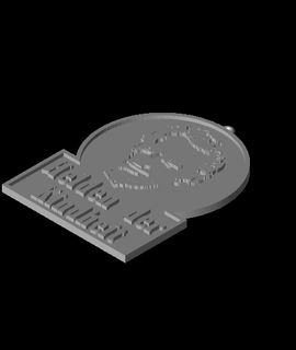 terence colline porte clés boucle d'oreille plaque d'identification passe temps Jeux 3d print model - Mito3D