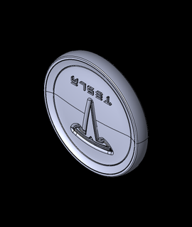 tesla coin v2 3d model jimmydesign thangs 3d print model - Mito3D