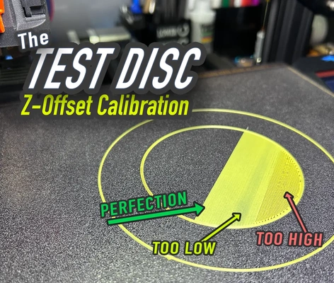 test disc z-offset calibration - 3d by k2 kevin on thangs z dial in disk printer 3d print model - Mito3D