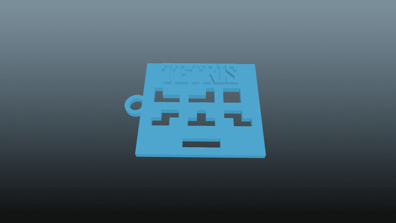 tetris keychain - gareth7562 3d print model - Mito3D