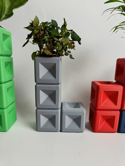 tetris l planter - 3d by ri0m0 on thangs 3d print model - Mito3D