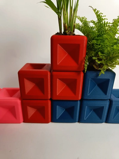 tetris z fioriera 3d by ri0m0 on grazie fioriere vaso tavolo rettangolo 3d print model - Mito3D