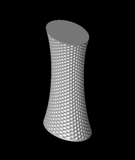 textured trophy vase hexagon texture Home & Garden 3d print model - Mito3D