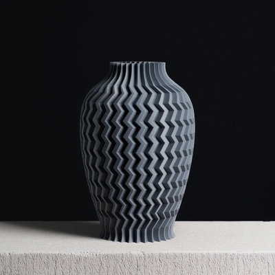 texturé vase zigzag mode 3d by slimprint 3d print model - Mito3D