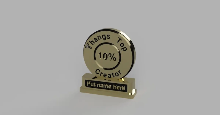 thangs creator 10 trophy prize - 3d by dr on 3d print model - Mito3D