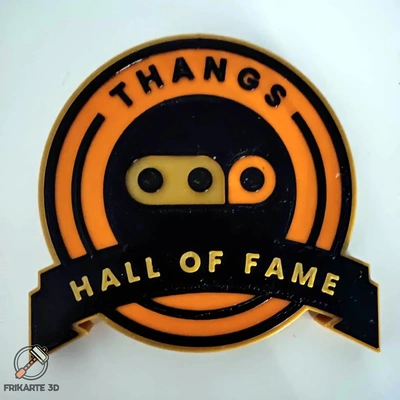 thangs hall of fame wall art - 3d by frikarte3d on weekly contest leaderboard trophy 3d print model - Mito3D