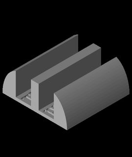 Thinkpad Dual Vertikale Stand 3d Modell zwinkern danke 3d print model - Mito3D