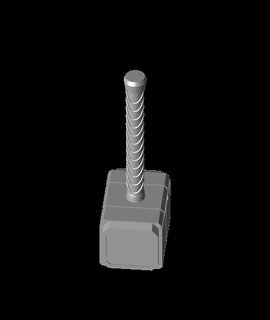 thor mijolnir hammer 3d model haktanyagmur thangs 3d print model - Mito3D