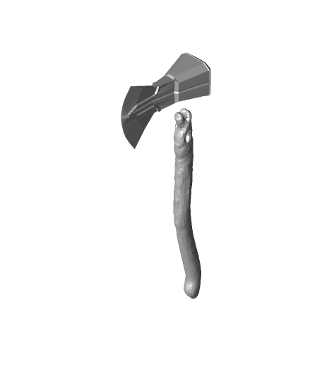 Thor Stormbreaker 3d modelo lloviendo gracias 3D print model - Mito3D