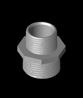 threaded inch pipe adapterst 3d model thangs 3d print model - Mito3D