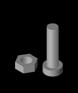 threaded screw works jj prints Hobbies & Games 3d print model - Mito3D