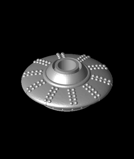 through hole ufo v20 matita cappello cilindro 3d print model - Mito3D