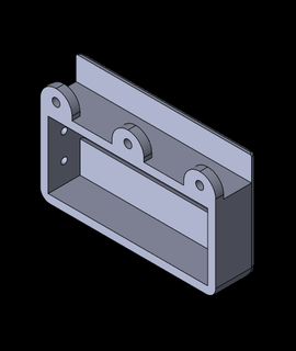 aufgeräumter Schreibtisch anbringbar Aktenvernichter 3d Modell danke 3d print model - Mito3D