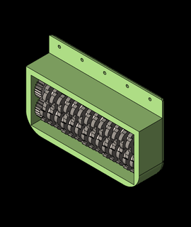 aufgeräumter Schreibtisch anbringbar Aktenvernichter 3d Modell danke 3d print model - Mito3D