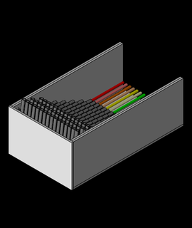 tidydesk - color pencil organizer 3d model thangs 3d print model - Mito3D