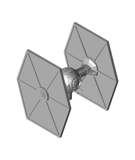 tie fighterstl 3d modèle tnightingale 1 3D print model - Mito3D