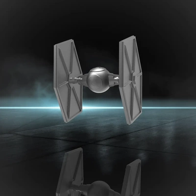 tie fighter -star wars fanart - 3d by chelscct chelseycreatesthings on thangs starwars movie film resin 4th 3d print model - Mito3D
