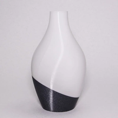inclinar vaso 3d by on angular ângulo inclinado diagonal camada camadas impresso vasos exploração arte projeto designer limpar limpo mínimo minimalismo 3d print model - Mito3D