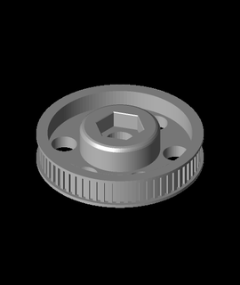 timing gear m8 t25 64 tooth 50mm 3d model thangs 3d print model - Mito3D