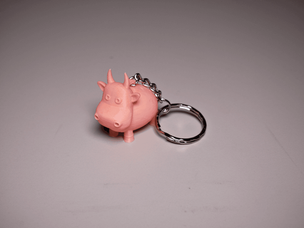 tiny cow keychain - printbunny 3d print model - Mito3D
