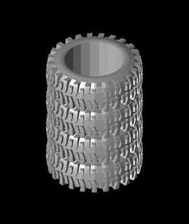 tire stack pencil holder 3d model 25hugowilliam thangs 3d print model - Mito3D