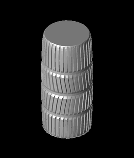 neumático huella florero papiwazzy creador 3d print model - Mito3D