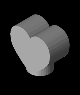 tire valve cap- heart jex7 3d print model - Mito3D