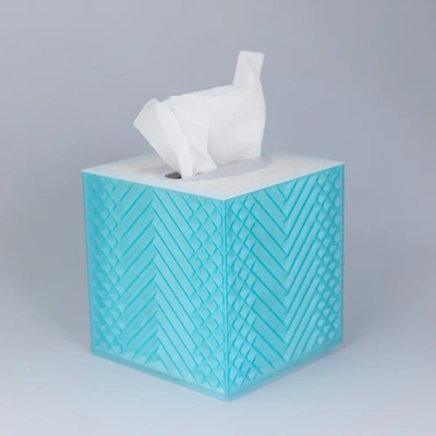 tissue cube c box cover - 3d by on thangs tissues boxes rectangle home paper kleenex facial wipe wipes papers covers container holder holders 3d print model - Mito3D