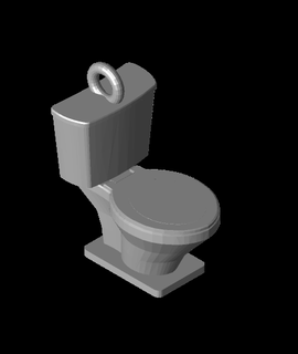 toilet keychain 3d model frankthetank69 thangs 3d print model - Mito3D