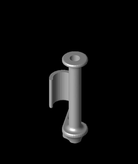 toilette papier titulaire soutien salle bains chauffe eau 3d modèle 3d print model - Mito3D