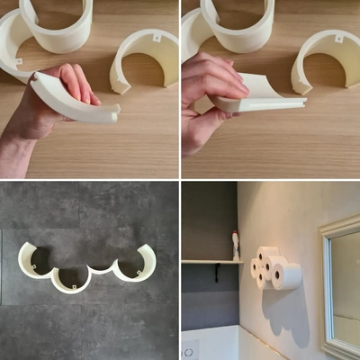 toilet roll cloud - 3d by prints gifts on thangs 3d print model - Mito3D