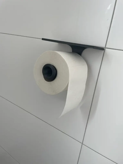 toilettenpapierhalter mit ablage 3d by questões on 3d print model - Mito3D