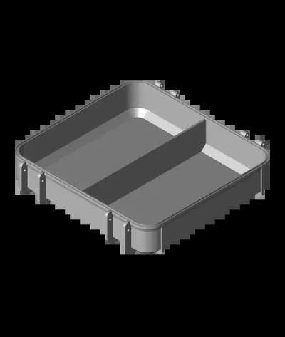 tool box base 2 vertical compartments - 3d by frikarte3d on thangs 3d print model - Mito3D