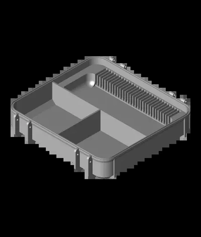 herramienta caja base 30 filamento muestra tela 2 compartimentos in 3d by frikarte3d on gracias 3d print model - Mito3D