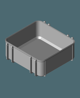 tool box base medium - frikarte 3d print model - Mito3D