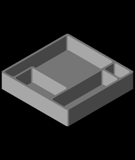 tool junk storage tray ltrj Devices 3d print model - Mito3D