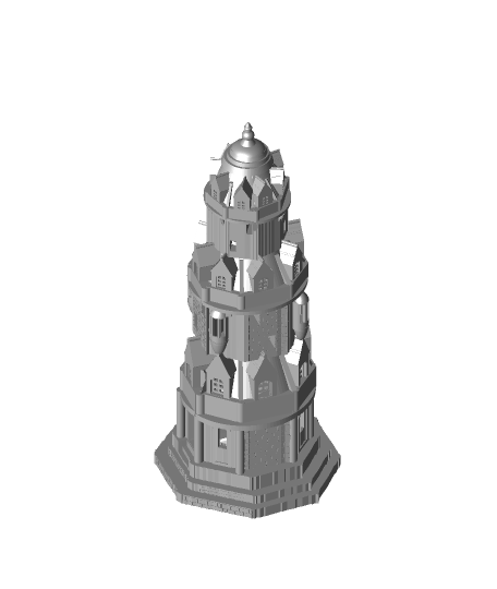 torre babelstl mrcsaurelio30 Arts & Entertainment 3D print model - Mito3D