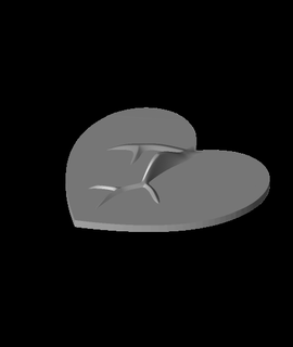 totalmente realistico remixare semplice cuore 3d print model - Mito3D