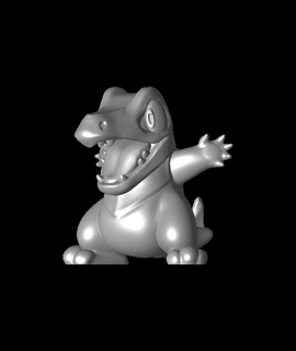 totodile pokemon hayran Sanat sanatlar eğlence 3d print model - Mito3D